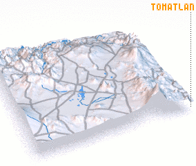 3d view of Tomatlán