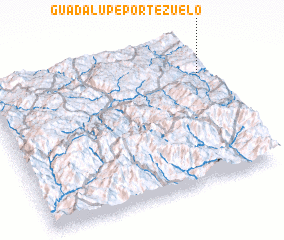 3d view of Guadalupe Portezuelo