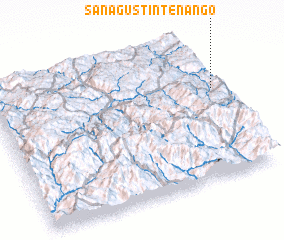 3d view of San Agustín Tenango