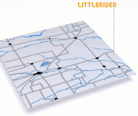 3d view of Little River