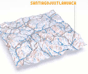 3d view of Santiago Juxtlahuaca