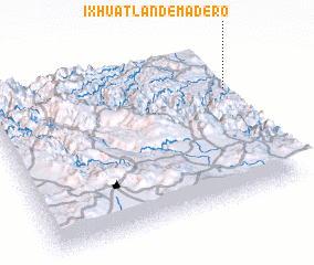 3d view of Ixhuatlán de Madero