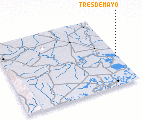 3d view of Tres de Mayo