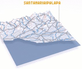 3d view of Santa María Ipalapa