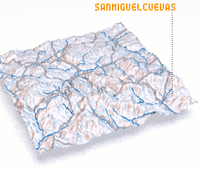 3d view of San Miguel Cuevas