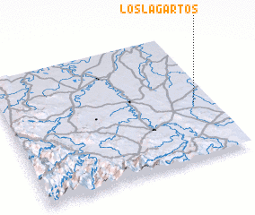 3d view of Los Lagartos