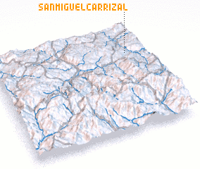 3d view of San Miguel Carrizal