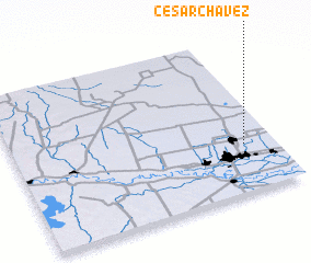 3d view of Cesar Chavez