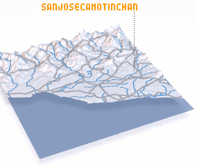 3d view of San José Camotinchán