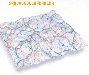 3d view of San José de la Pradera