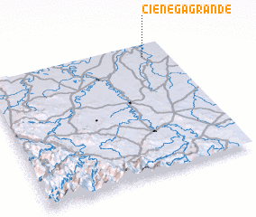 3d view of Ciénega Grande