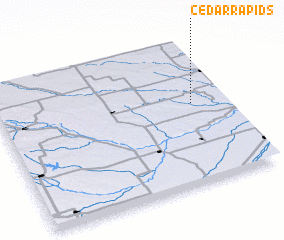 3d view of Cedar Rapids