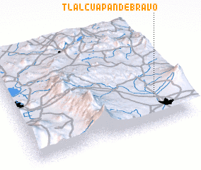 3d view of Tlalcuapan de Bravo