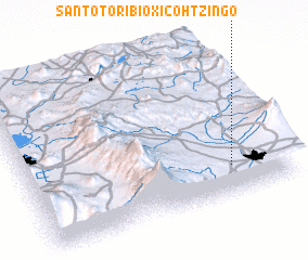 3d view of Santo Toribio Xicohtzingo