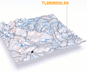 3d view of Tlamiminolpa