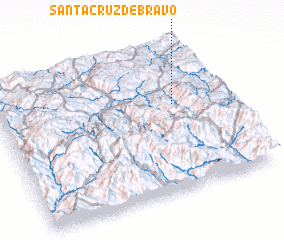 3d view of Santa Cruz de Bravo