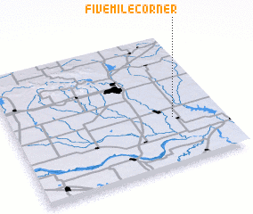 3d view of Fivemile Corner