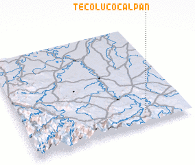 3d view of Tecolucocalpan