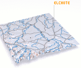 3d view of El Chote