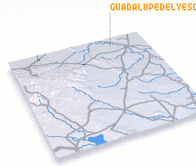 3d view of Guadalupe del Yeso