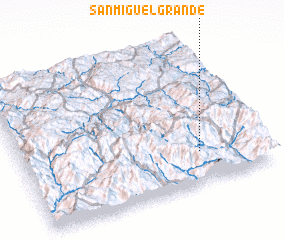 3d view of San Miguel Grande