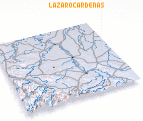 3d view of Lázaro Cárdenas