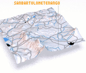 3d view of San Bartolomé Tenango