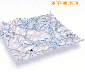 3d view of San Francisco