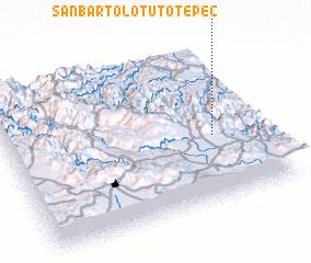 3d view of San Bartolo Tutotepec