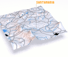 3d view of Santa María