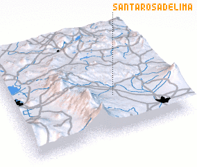 3d view of Santa Rosa de Lima