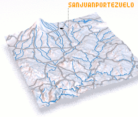 3d view of San Juan Portezuelo