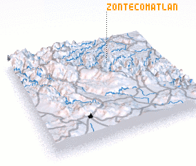 3d view of Zontecomatlán