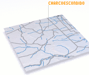 3d view of Charco Escondido