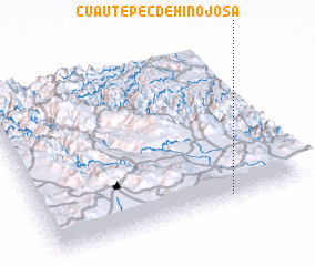 3d view of Cuautepec de Hinojosa