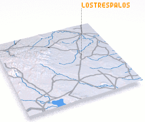 3d view of Los Tres Palos