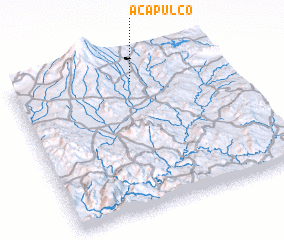 3d view of Acapulco
