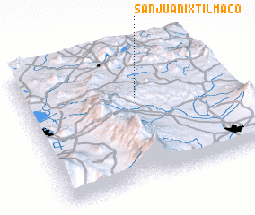 3d view of San Juan Ixtilmaco