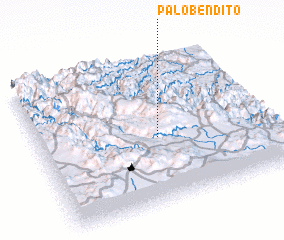 3d view of Palo Bendito