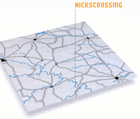 3d view of Hicks Crossing