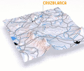 3d view of Cruz Blanca