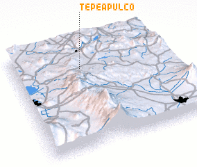 3d view of Tepeapulco