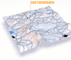 3d view of Santa Bárbara