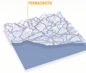 3d view of Yerba Santa