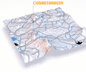 3d view of Ciudad Sahagún