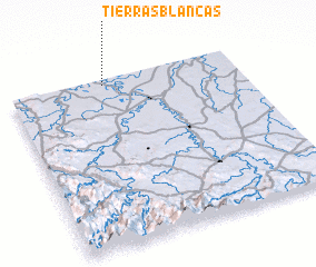 3d view of Tierras Blancas