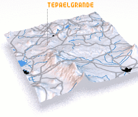 3d view of Tepa El Grande