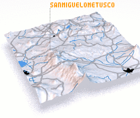 3d view of San Miguel Ometusco