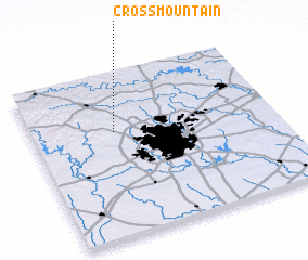 3d view of Cross Mountain