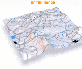 3d view of Xochihuacán